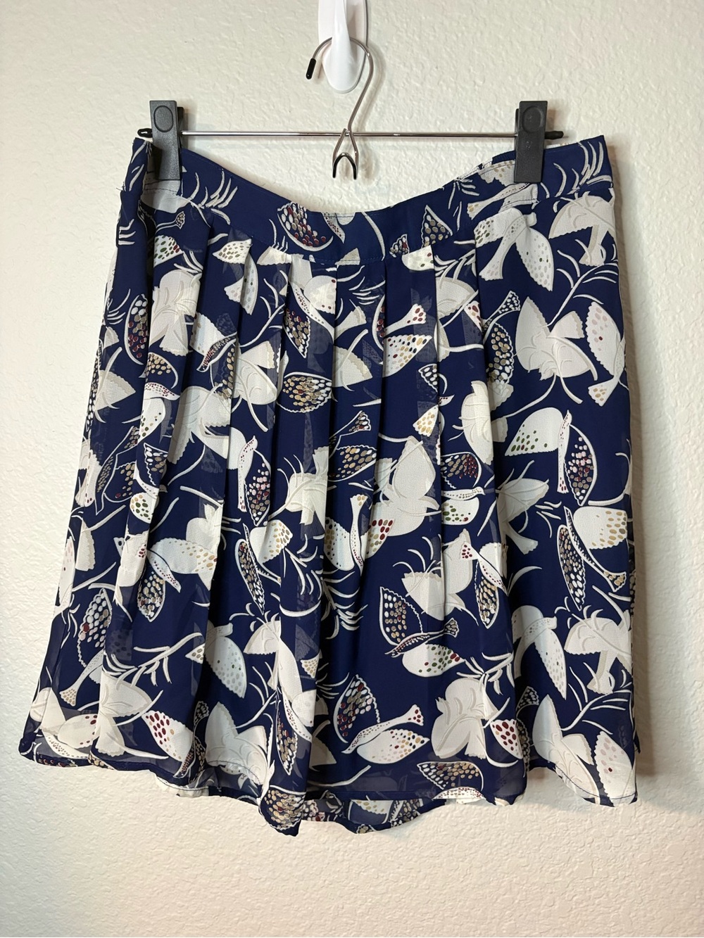 Old Navy Navy Floral Circle Skirt